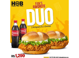 HOB - House Of Burgers Duo Deal For Rs.1299/-image-1622